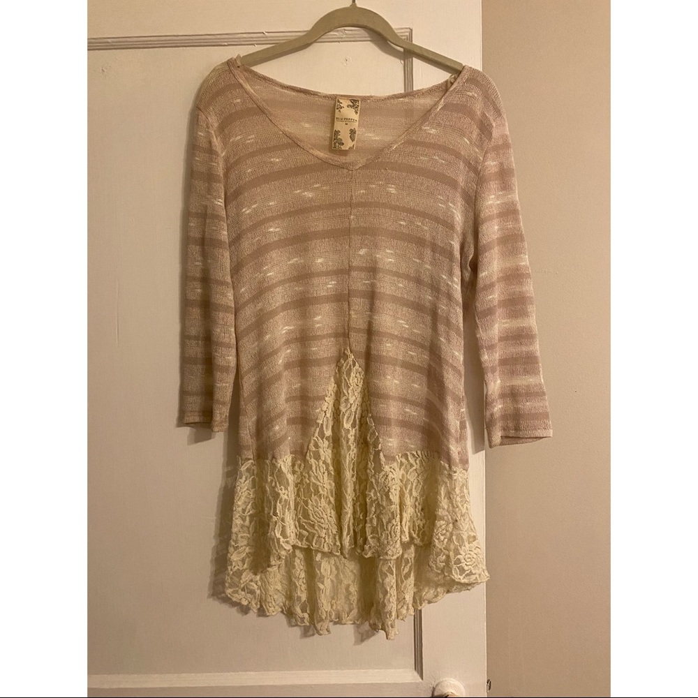 Blu Pepper Knit Top/Tunic